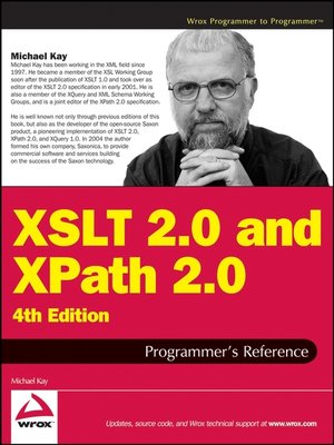 cover image of XSLT 2.0 and XPath 2.0 Programmer's Reference